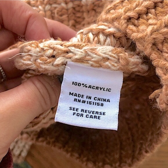 525 America Women’s Chunky Knit Marled Crew Neck Pullover Sweater Size Small - Picture 9 of 9